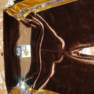 Dolce & Gabbana Brown Velvet Pants